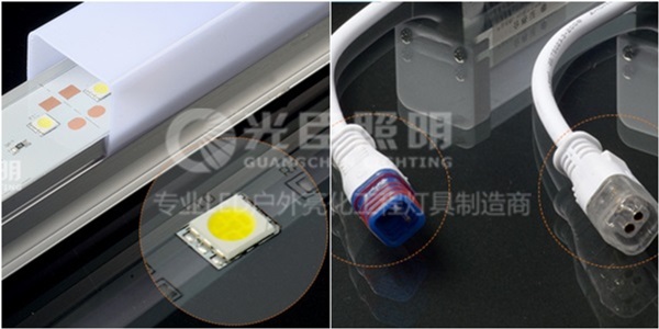 LED護(hù)欄管高亮芯片和防水插頭