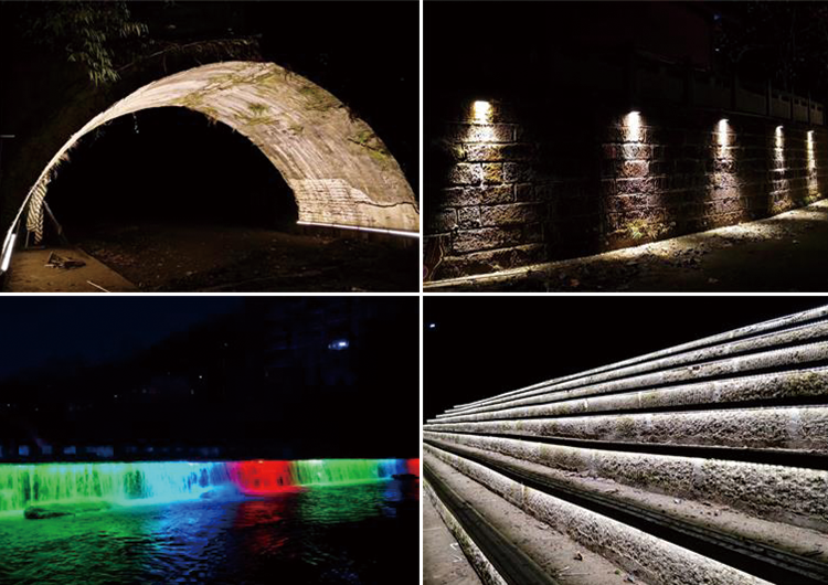 led亮化燈具實景效果